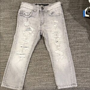 Jordan Craig Kids Gray Distressed Jeans